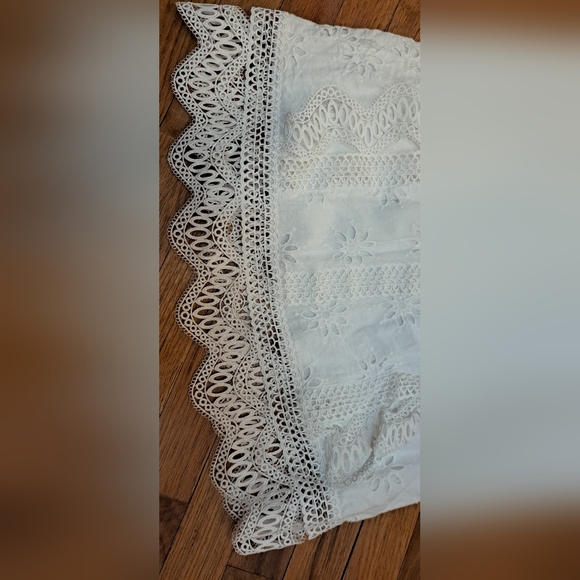 Entro Elegant White Lace Crochet Sleeveless Top. Xs - Picture 7 of 11